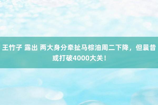 王竹子 露出 两大身分牵扯马棕油周二下降，但曩昔或打破4000大关！