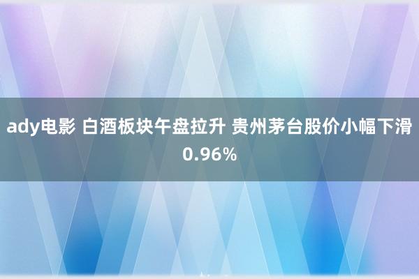ady电影 白酒板块午盘拉升 贵州茅台股价小幅下滑0.96%